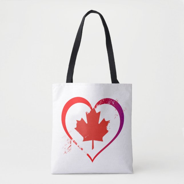 Canada heart tote bag (Front)