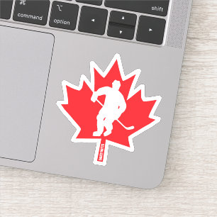 Canada Hockey Player Maple Leaf Laptop