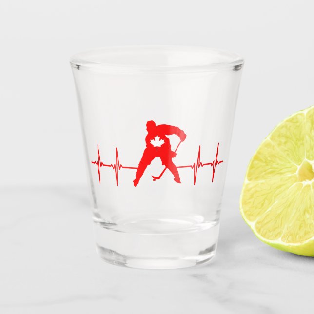 Canada Hockey  Shot Glass (Front)