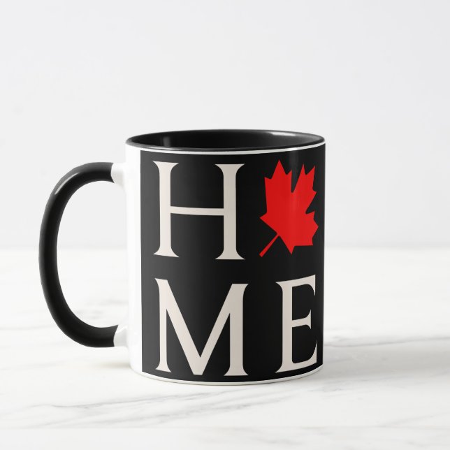canada home maple leaf canadian mug (Left)