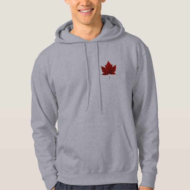Canada Hoodie Canada Flag Hooded Sweatshirt (Front)