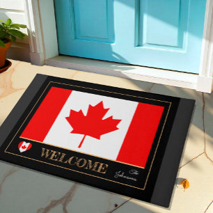 Canada house mat, Canadian Flag sports / Welcome Doormat