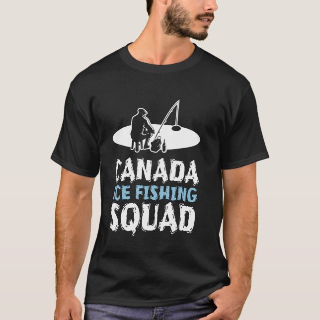 Canada Ice Fishing Squad T-Shirt (Front)