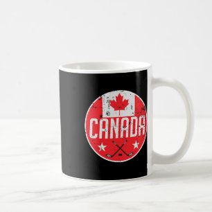 Canada Ice Hockey Flag Jersey Supporter Canadian F Coffee Mug