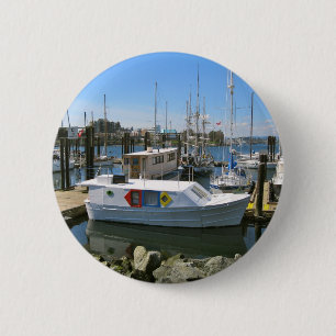 CANADA, Inner Harbour, Victoria, BC 6 Cm Round Badge