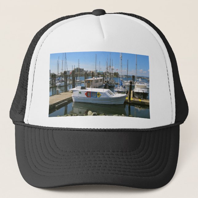 CANADA, Inner Harbour, Victoria, BC Trucker Hat (Front)