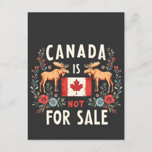 Canada Is Not For Sale America Trump 51th State Holiday Postcard