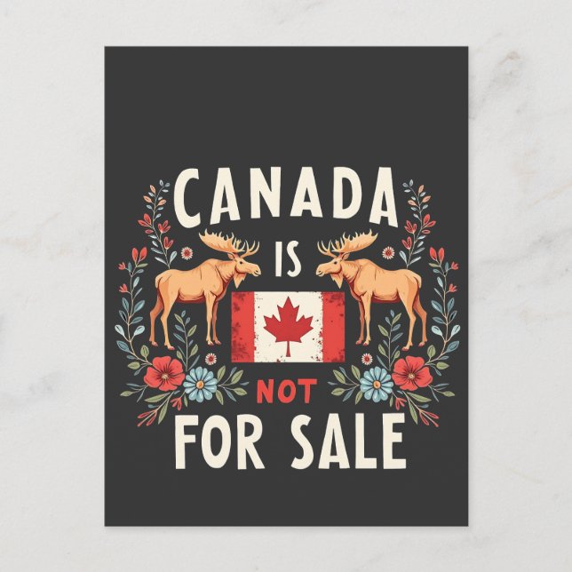 Canada Is Not For Sale America Trump 51th State Invitation Postcard (Front)