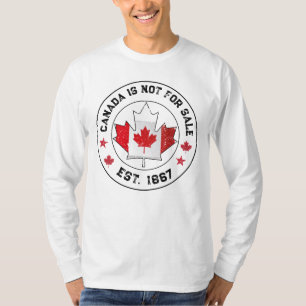 Canada Is Not for Sale Est 1867 Canadian Flag T-Shirt