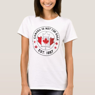 Canada Is Not for Sale Est 1867 Canadian Flag T-Shirt