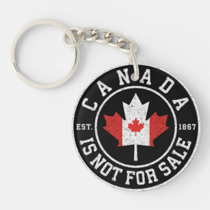 Canada is Not For Sale EST. 1867 Proud Canadian Key Ring