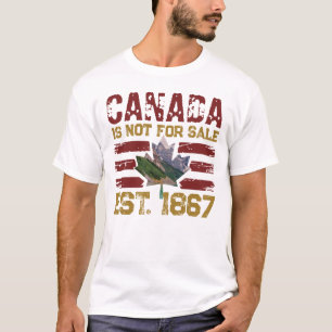 Canada Is Not for Sale Est 1867 Vintage Grunge T-Shirt