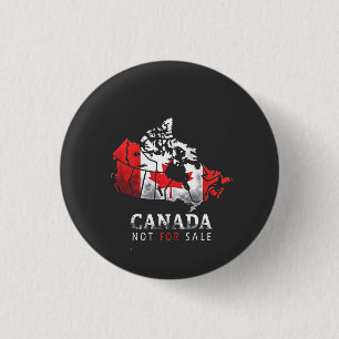 Canada Is Not for Sale Funny Trump America  3 Cm Round Badge