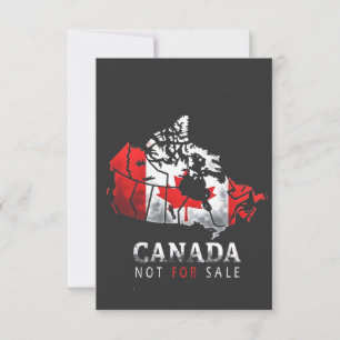Canada Is Not for Sale Funny Trump America Thank You Card