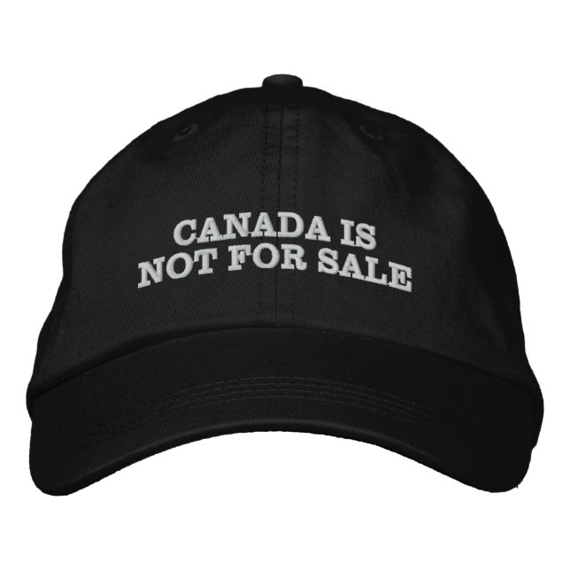Canada is not for sale Premier Ford patriotic Embroidered Hat (Front)