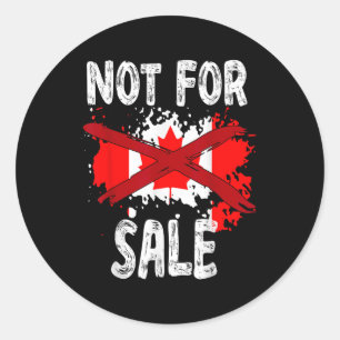 Canada Is Not For Sale Retro Vintage 2025 Trump 51 Classic Round Sticker