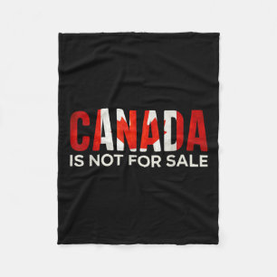 Canada Is Not For Sell Trump 51st State Retro Men Fleece Blanket
