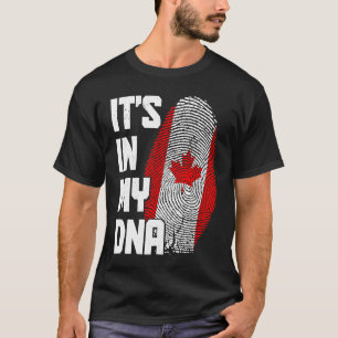 Canada It's In My DNA Canadian Flag Pride Roots T-Shirt