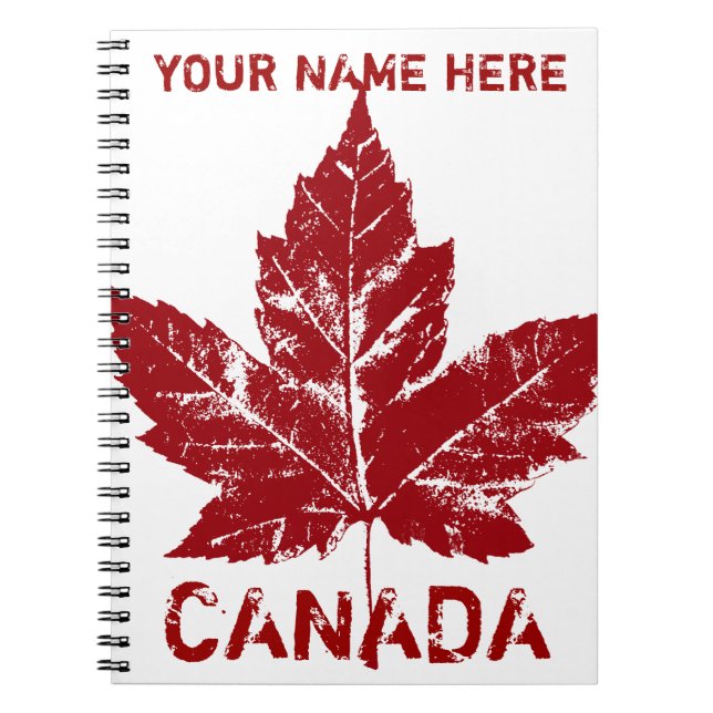 Canada Journal Custom Canada Souvenir Notebooks (Front)