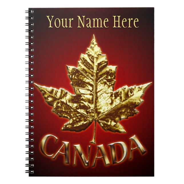 Canada Journal Souvenir Custom Notebooks Canada (Front)