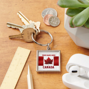 Canada Key Chain Personalised Canada Keychain