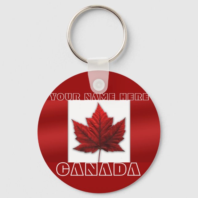 Canada Key Chain Personalised Canada Keychains (Front)