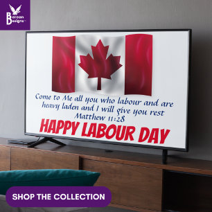 Canada Labour Day Christian Display TV Art Poster