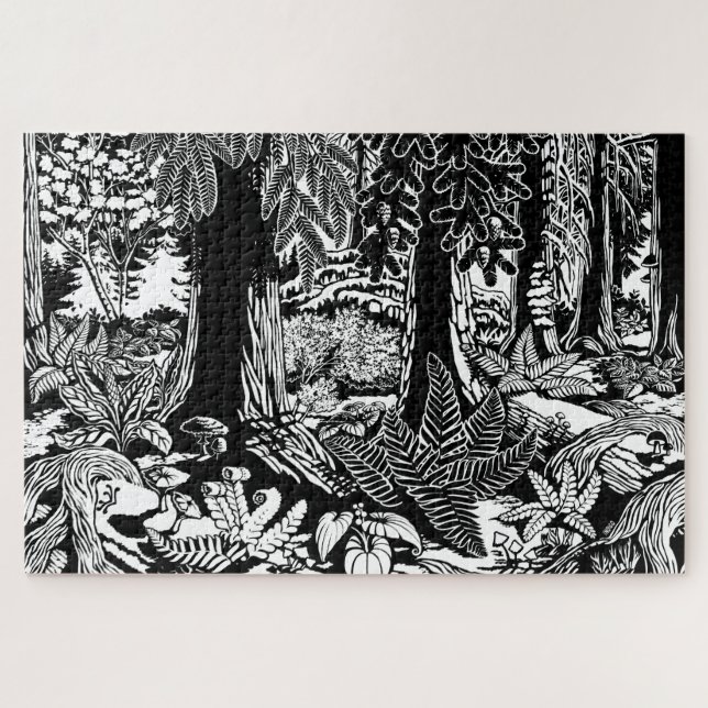 Canada Landscape Art Puzzles - Forest Art Gifts (Horizontal)