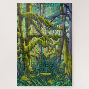 Canada Landscape Art Puzzles - Old Growth Forest