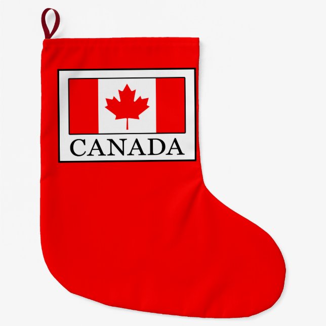 Canada Large Christmas Stocking (Front)