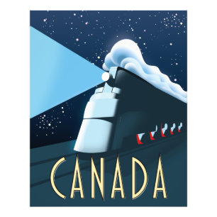 Canada Locomotive travel poster