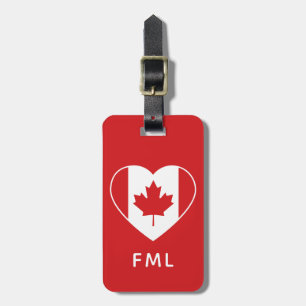 CANADA LOVE custom luggage tag