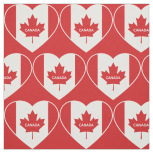 Canada Love custom text fabric
