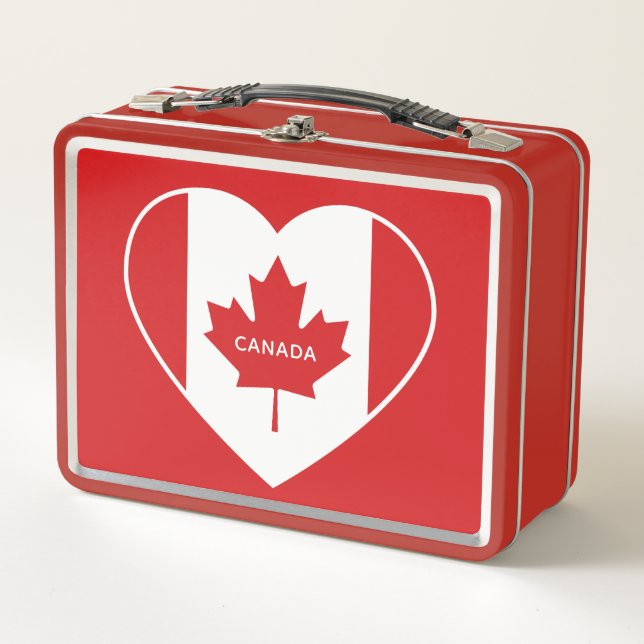 CANADA Love custom text lunch box (Front)
