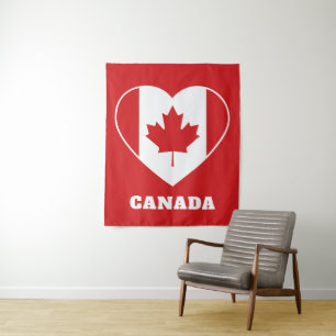Canada Love custom text tapestry