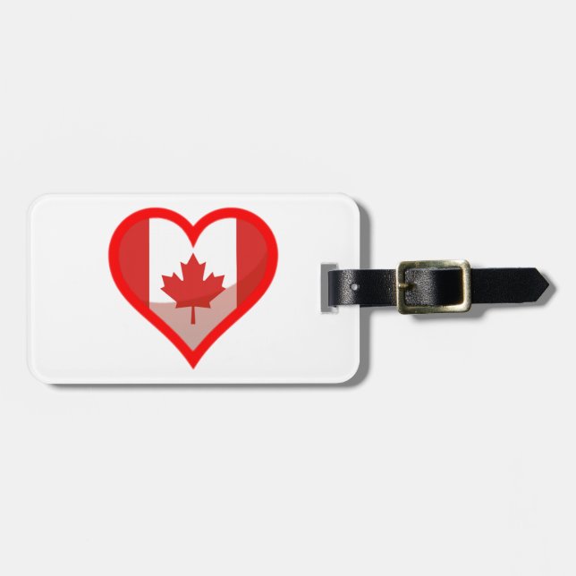 Canada love luggage tag (Front Horizontal)