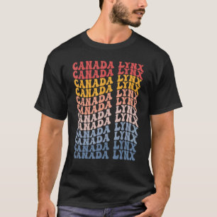 Canada Lynx Groovy Retro T-Shirt