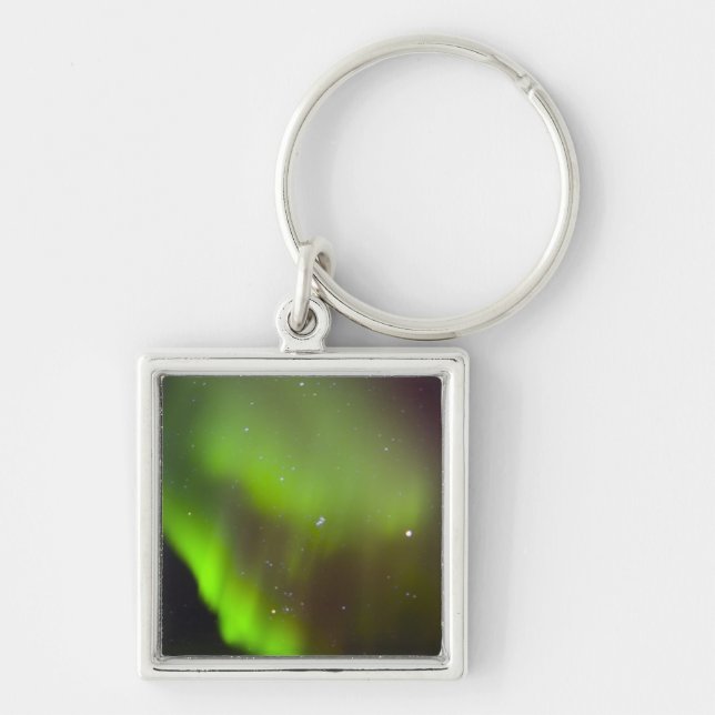 Canada, Manitoba, Churchill. Aurora Borealis in Key Ring (Front)