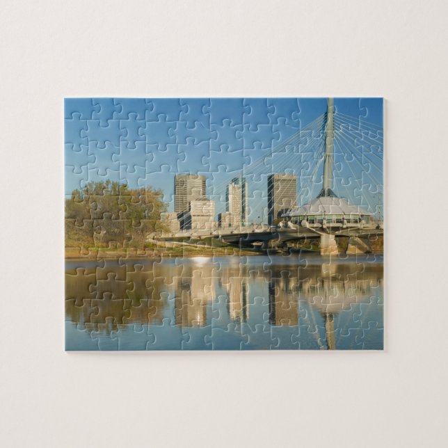 CANADA, Manitoba, Winnipeg: Esplanade Riel 2 Jigsaw Puzzle (Horizontal)
