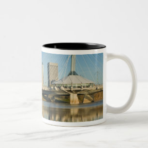 CANADA, Manitoba, Winnipeg: Esplanade Riel 2 Two-Tone Coffee Mug