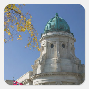 CANADA, Manitoba, Winnipeg: The Law Courts, Square Sticker
