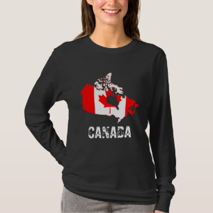 Canada Map and Flag T-Shirt