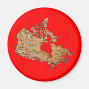 Canada Map Magnet