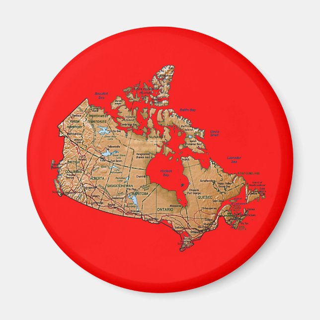 Canada Map Magnet (Front)