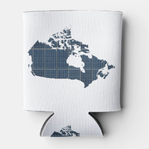 Canada Map with solar panel overlay Can Cooler