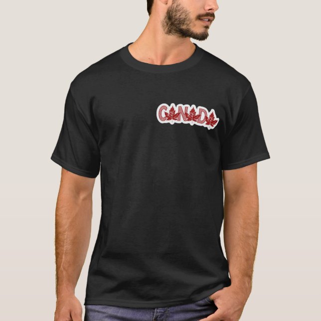 Canada Maple Leaf Art T-Shirt (Front)