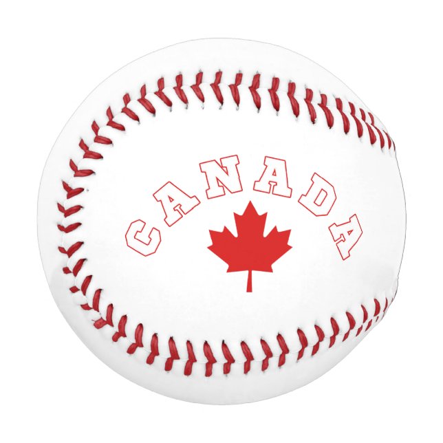 Canada maple leaf  baseball (Front Left)