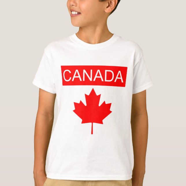 Canada Maple Leaf Boy's T-Shirt (Front)