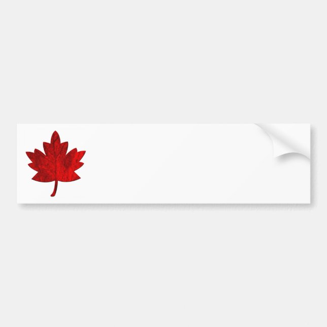 Canada-Maple Leaf Bumper Sticker (Front)
