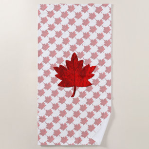 Canada-Maple Leaf by Shirley Taylor Beach Towel